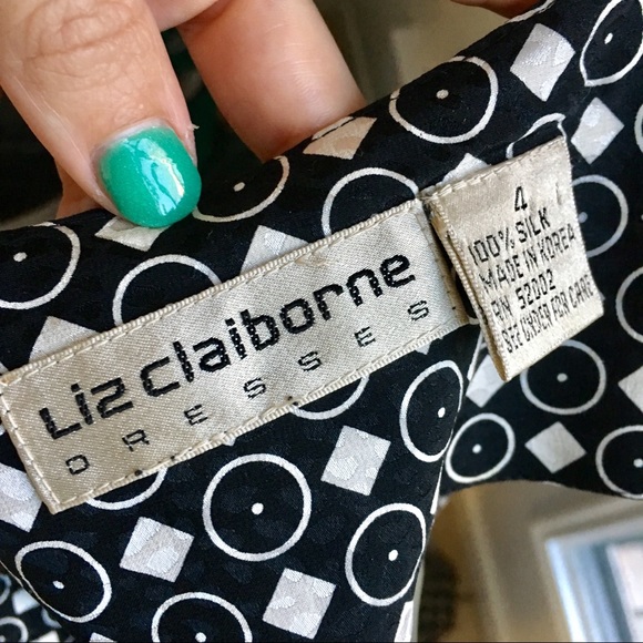 Liz Claiborne Vintage Silk Midi Dress - Picture 4 of 4